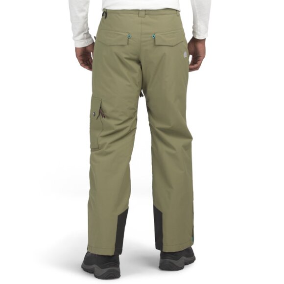 OOSC Khaki Men's Fresh Pow Ski And Snowboard Pants - Picture 2 of 2